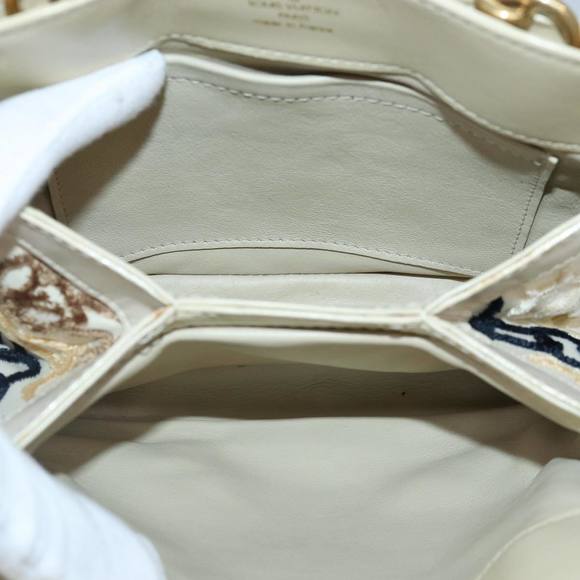 LOUIS VUITTON Monogram Charm Pochette Lover Hand Bag Ivory M95194 LV Auth 86283A - Picture 10 of 16
